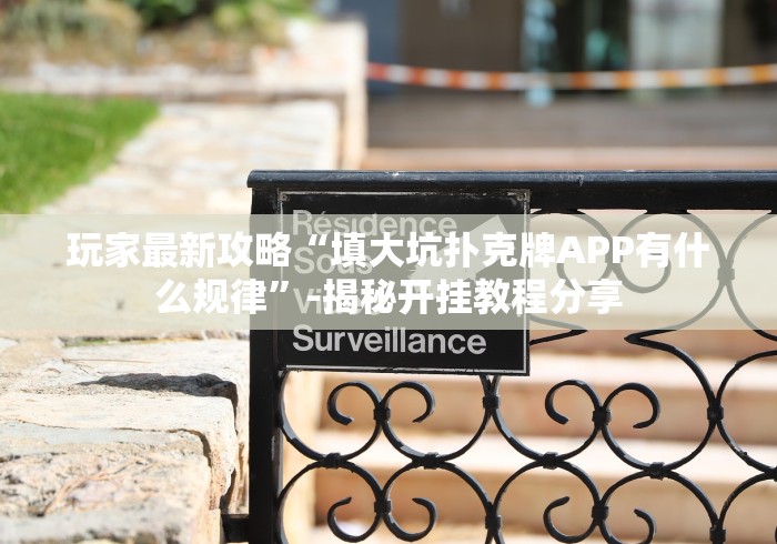 玩家最新攻略“填大坑扑克牌APP有什么规律”-揭秘开挂教程分享