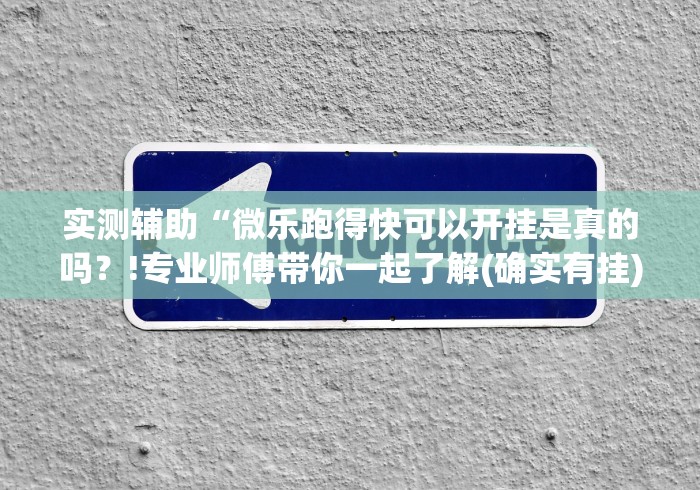 实测辅助“微乐跑得快可以开挂是真的吗？!专业师傅带你一起了解(确实有挂)
