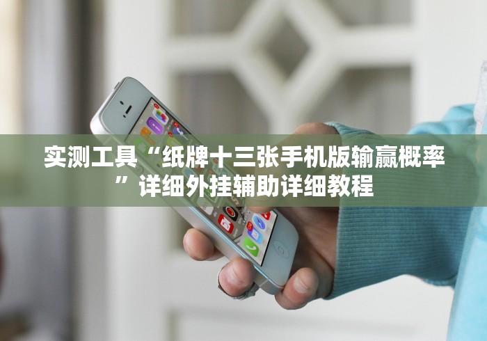 实测工具“纸牌十三张手机版输赢概率”详细外挂辅助详细教程