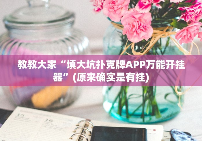 教教大家“填大坑扑克牌APP万能开挂器”(原来确实是有挂)