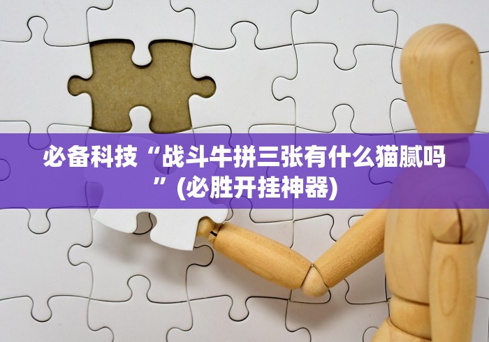 必备科技“战斗牛拼三张有什么猫腻吗”(必胜开挂神器)