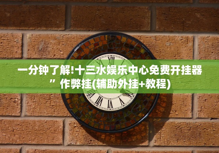 一分钟了解!十三水娱乐中心免费开挂器”作弊挂(辅助外挂+教程) 一分钟了解!十三水娱乐中心免费开挂器”作弊挂(辅助外挂+教程)
