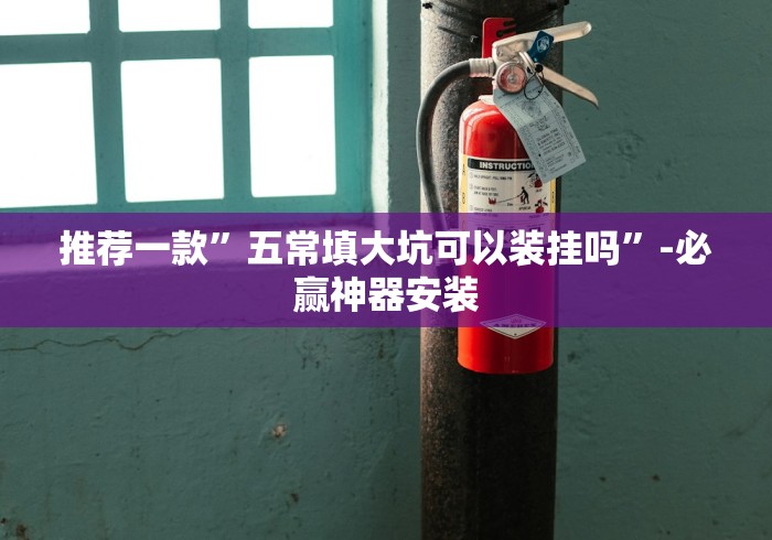 推荐一款”五常填大坑可以装挂吗”-必赢神器安装