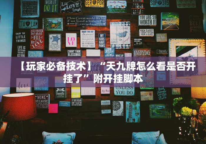 【玩家必备技术】“天九牌怎么看是否开挂了”附开挂脚本