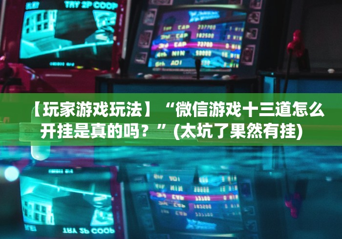 【玩家游戏玩法】“微信游戏十三道怎么开挂是真的吗？”(太坑了果然有挂)