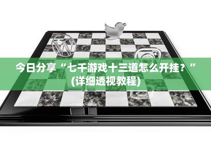 今日分享“七千游戏十三道怎么开挂？”(详细透视教程)