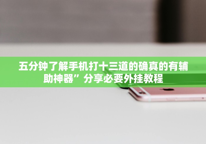 五分钟了解手机打十三道的确真的有辅助神器”分享必要外挂教程